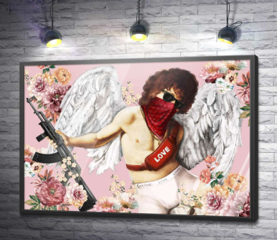 Постер "Make love not war: сучасний Купідон"