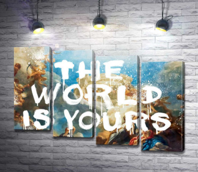 Модульна картина "Світ належить вам - The world is yours"