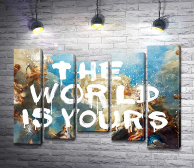 Модульна картина "Світ належить вам - The world is yours"
