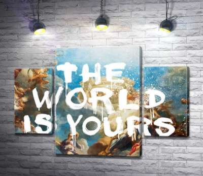 Модульна картина "Світ належить вам - The world is yours"
