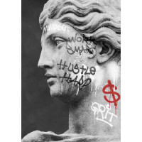 Граффити на греческой скульптуре