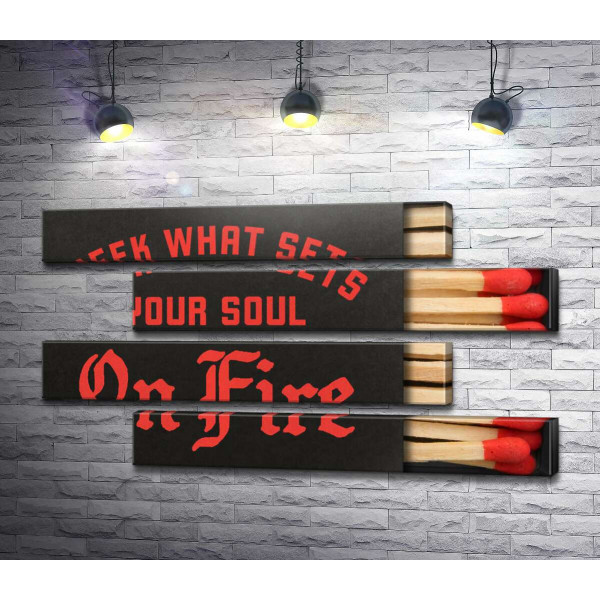 Ищи то, что воспламеняет твою душу