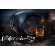 Клуб джентльменов: бочка виски и бокал