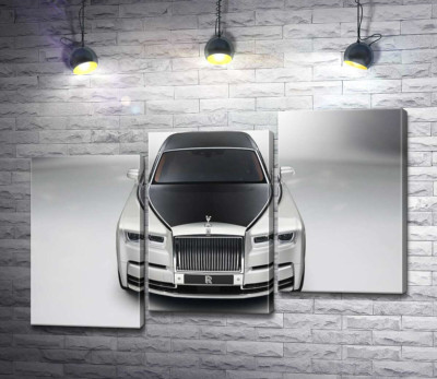 Стильний чорно-білий Rolls Royce