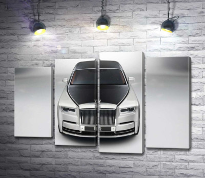Стильный черно-белый Rolls Royce