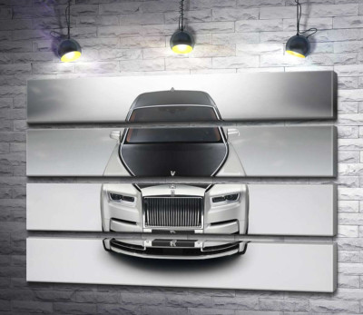 Стильний чорно-білий Rolls Royce