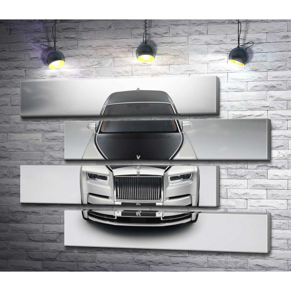 Стильный черно-белый Rolls Royce