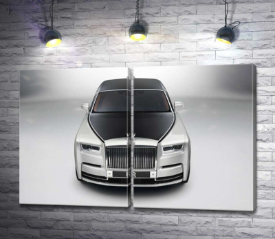 Стильный черно-белый Rolls Royce