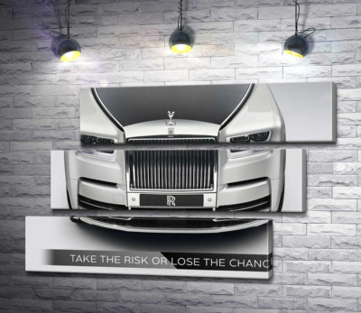 Модульна картина "Стильний Rolls Royce - Take the risk or lose the chance"
