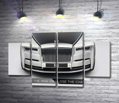 Модульная картина "Стильный Rolls Royce - Take the risk or lose the chance"