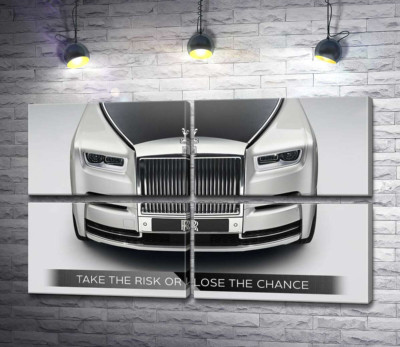 Модульна картина "Стильний Rolls Royce - Take the risk or lose the chance"