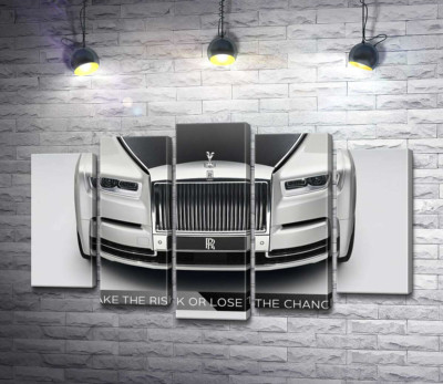 Модульная картина "Стильный Rolls Royce - Take the risk or lose the chance"