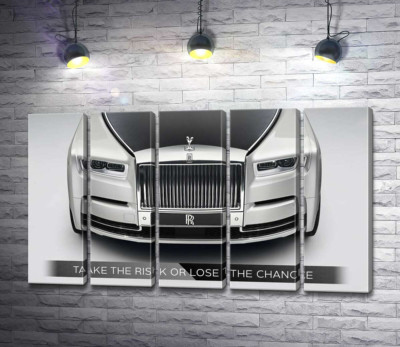 Модульная картина "Стильный Rolls Royce - Take the risk or lose the chance"