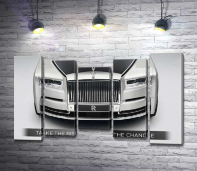 Модульна картина "Стильний Rolls Royce - Take the risk or lose the chance"