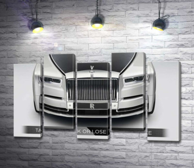 Модульная картина "Стильный Rolls Royce - Take the risk or lose the chance"