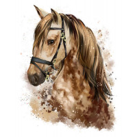Портрет каурой лошади