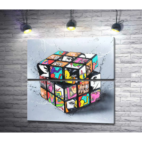 Кубик Рубіка з арт-графіті