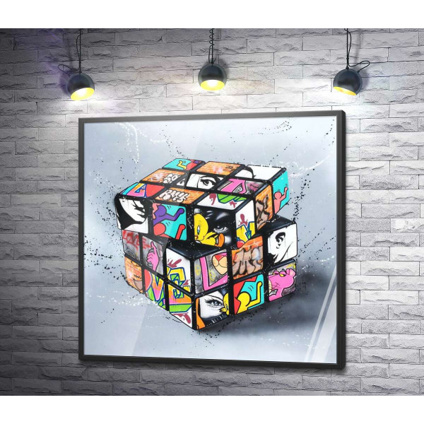 Кубик Рубіка з арт-графіті