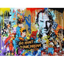 Арт графіті з Джобсом - Go hunt your dream