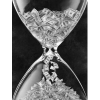 Время деньги: доллары и песочные часы