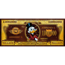Купюра-сертификат на 1 миллион долларов со Скруджем