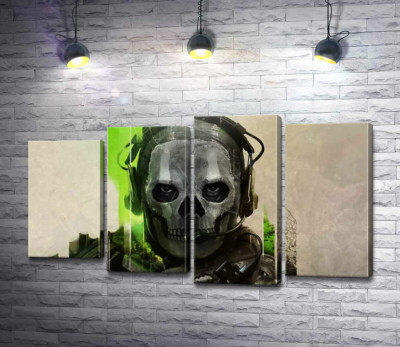 Модульна картина "Примарний воїн, персонаж Call of Duty"