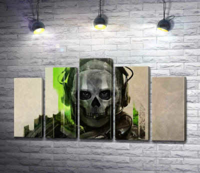 Модульна картина "Примарний воїн, персонаж Call of Duty"
