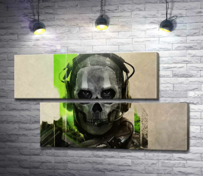 Модульна картина "Примарний воїн, персонаж Call of Duty"