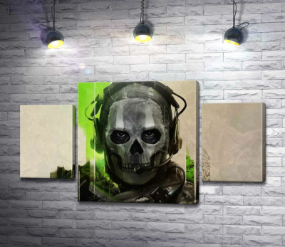 Модульна картина "Примарний воїн, персонаж Call of Duty"
