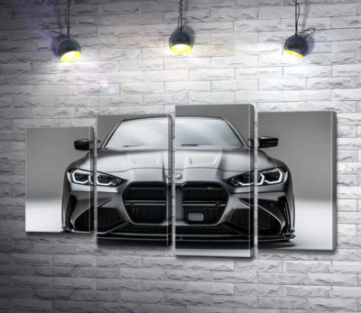 Модульная картина "Фантастический экстерьер BMW"