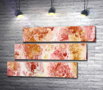 Абстракція в рожево-мармурових тонах