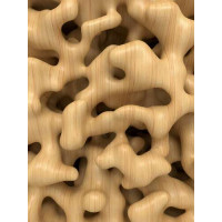 Абстрактные формы деревянных соединений