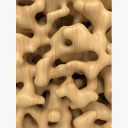 Абстрактные формы деревянных соединений