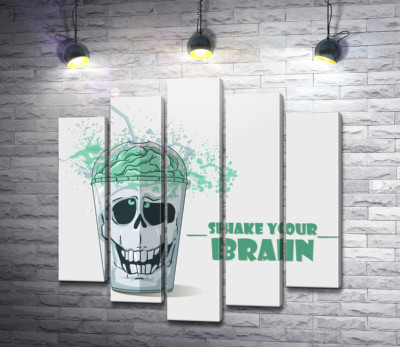 Мотиваційний плакат: Shake your brain
