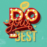 Мотиваційний плакат: Just do your best