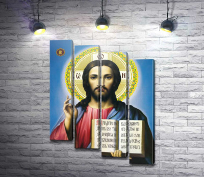 Модульна картина "Ікона "Ісус Христос""