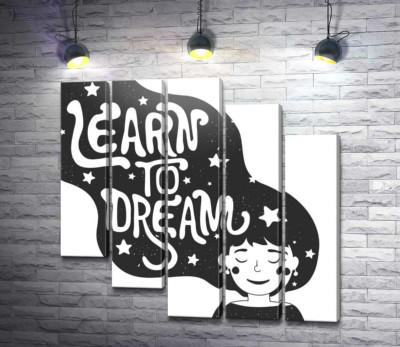 Мотивационный плакат: Learn to dream