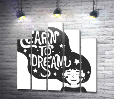 Мотивационный плакат: Learn to dream