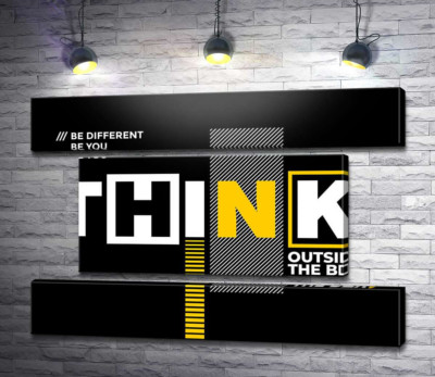 Модульна картина "Мотиваційний плакат: Think"