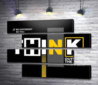 Мотиваційний плакат: Think