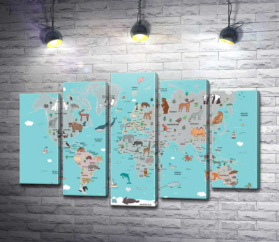 Детское представление карты мира