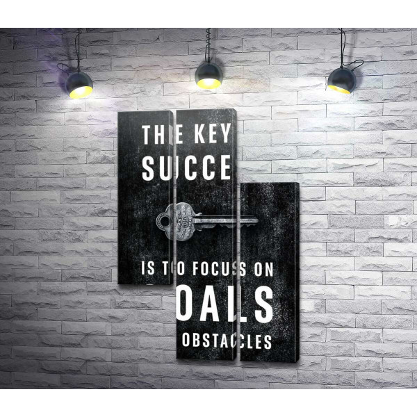 Мотивационный плакат: The key to success