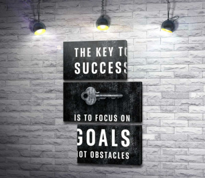 Мотиваційний плакат: The key to success