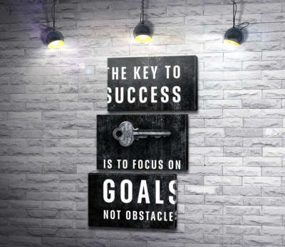 Мотивационный плакат: The key to success