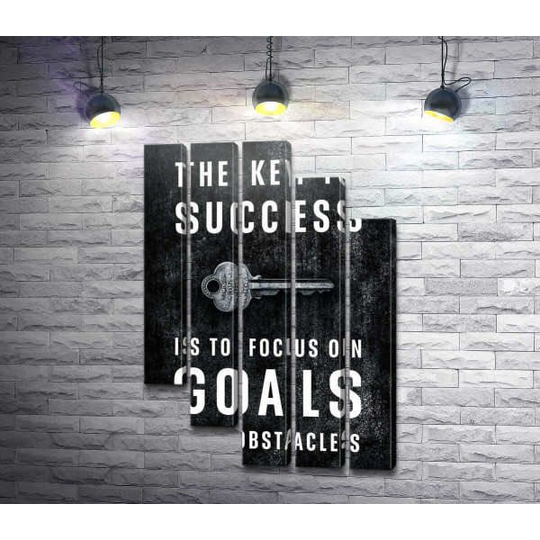 Мотивационный плакат: The key to success