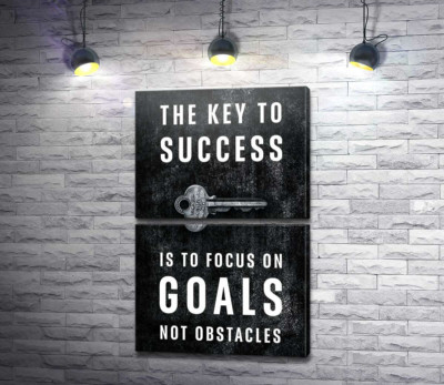 Мотивационный плакат: The key to success