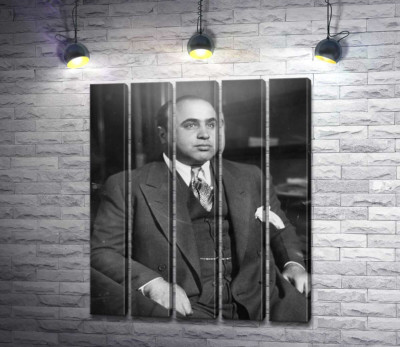 Модульна картина "Аль Капоне у кріслі"