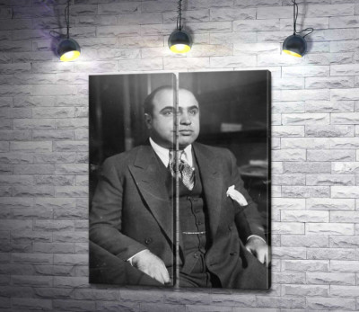 Модульна картина "Аль Капоне у кріслі"
