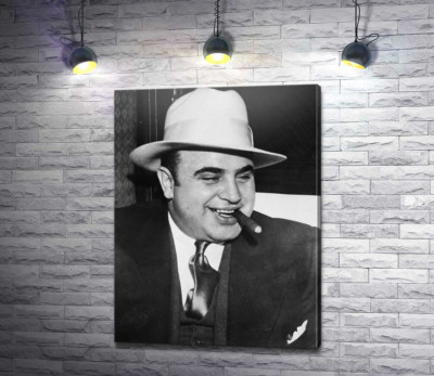 Аль Капоне с сигарой