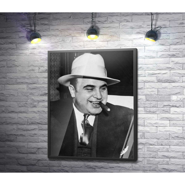 Аль Капоне с сигарой